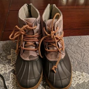 Sperry Camo Duck Boots sz7.5